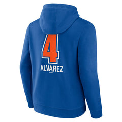 Francisco Alvarez New York Mets Fastball Player Name & Number Pullover Hoodie - Royal - MLB Online