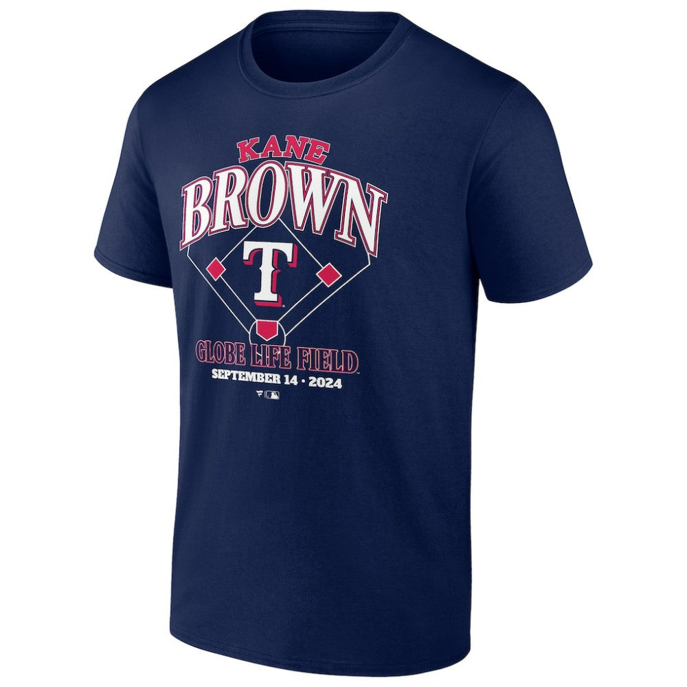 Kane Brown x Texas Rangers Fanatics T-Shirt - Navy - Fanatics Online
