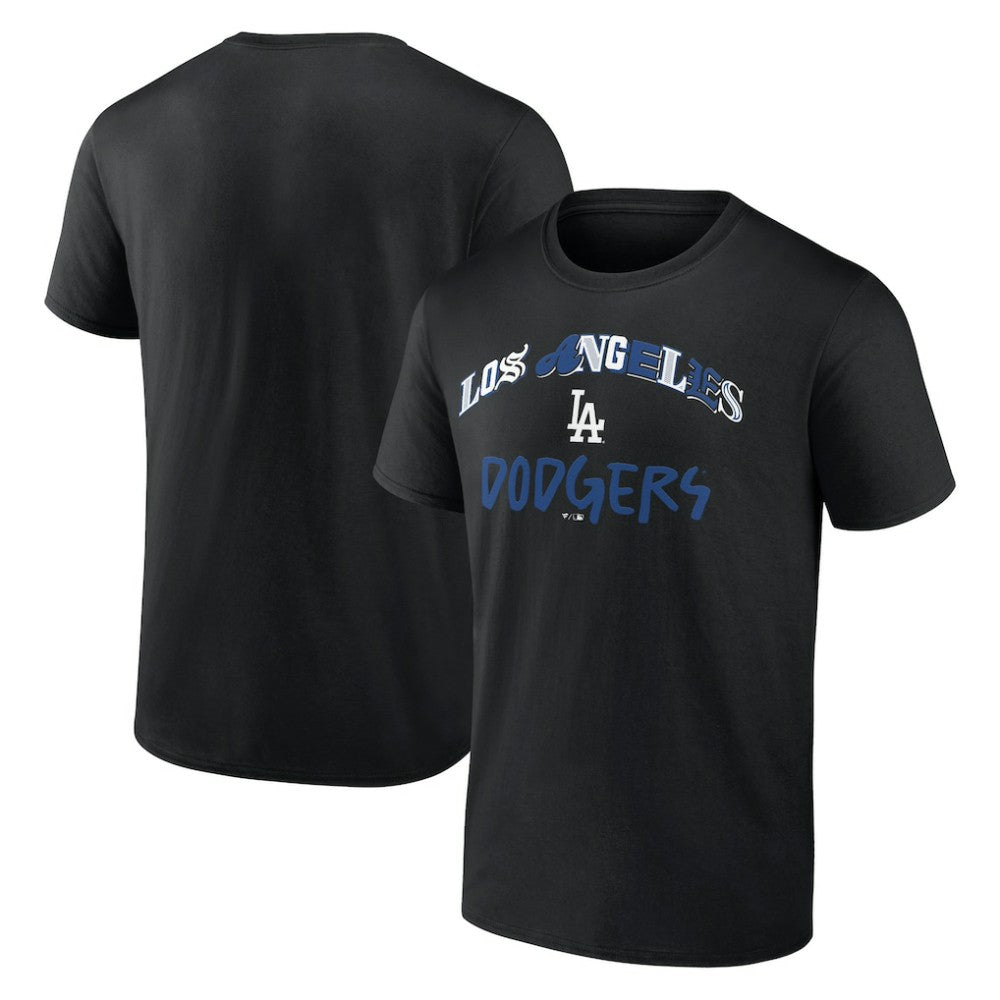 Los Angeles Dodgers Graffiti Arch T-Shirt - Black - MLB on Sale