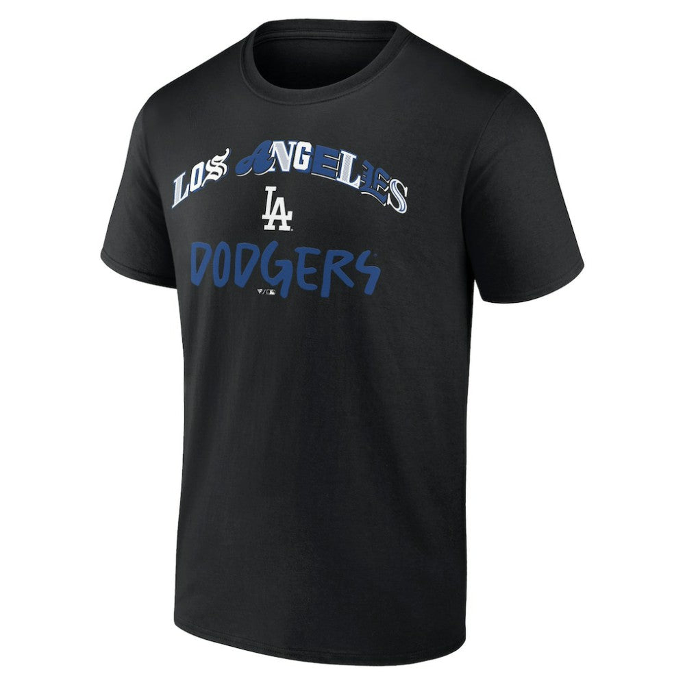 Los Angeles Dodgers Graffiti Arch T-Shirt - Black - MLB on Sale