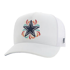 Dallas Cowboys HOOey NFL Fiesta Adjustable Trucker Hat – White