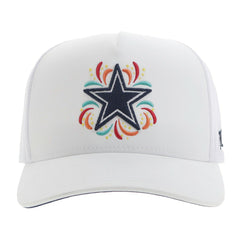Dallas Cowboys HOOey NFL Fiesta Adjustable Trucker Hat – White