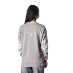 Chicago Blackhawks The Wild Collective Unisex Tie-Dye Double Collar Pullover Sweatshirt - Gray - NHL 201271293