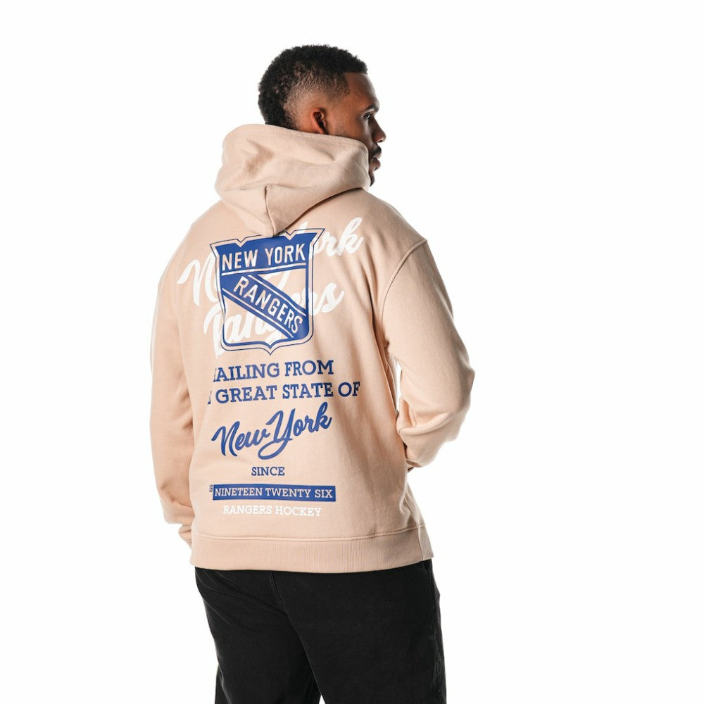 New York Rangers The Wild Collective Unisex Pullover Hoodie - Cream - NHL 201271301