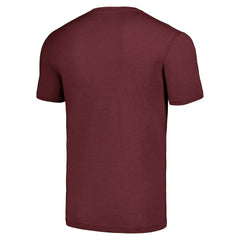 Washington Commanders Homage Unisex 2024 Team Draft Tri-Blend T-Shirt Heather Burgundy