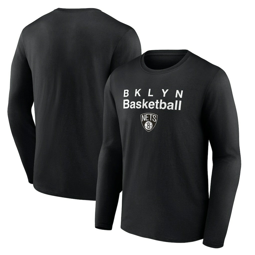 Brooklyn Nets Pick & Roll Coverage Long Sleeve T-Shirt Black