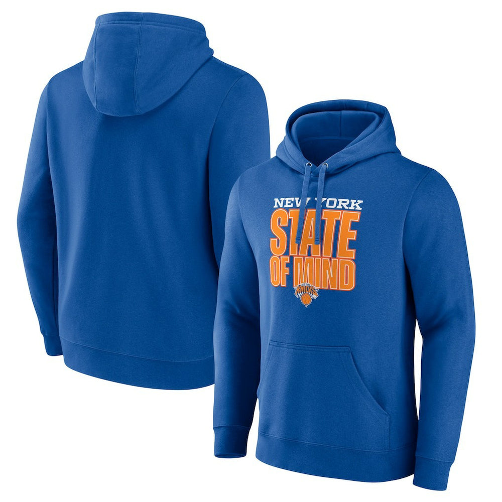 New York Knicks Pick & Roll Coverage Pullover Hoodie Blue | New Era online
