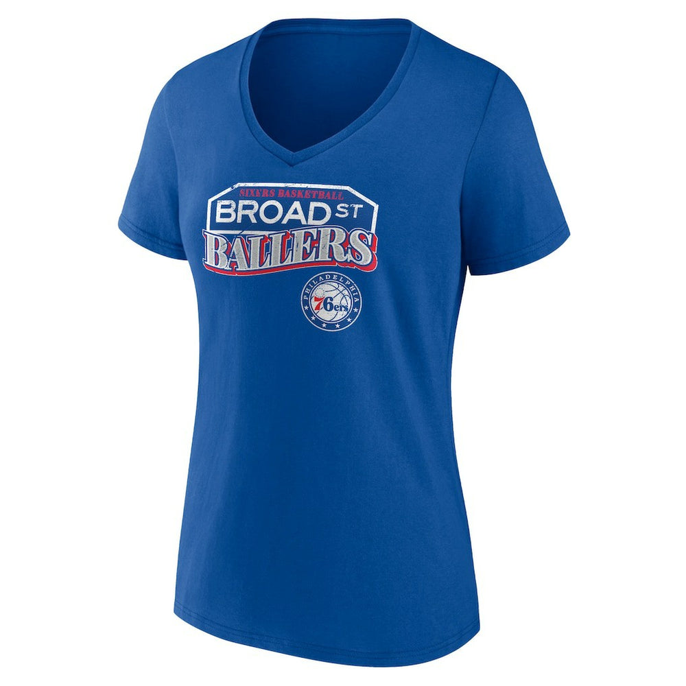 Philadelphia 76ers Pick & Roll Coverage V-Neck T-Shirt Royal