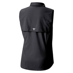 Columbia Minnesota Vikings Women's PFG Tamiami Omni-Shade Sleeveless Button-Up Shirt Black