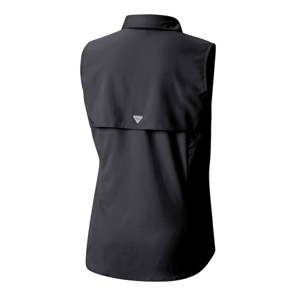 Columbia Pittsburgh Steelers Women's PFG Tamiami Omni-Shade Sleeveless Button-Up Shirt Black