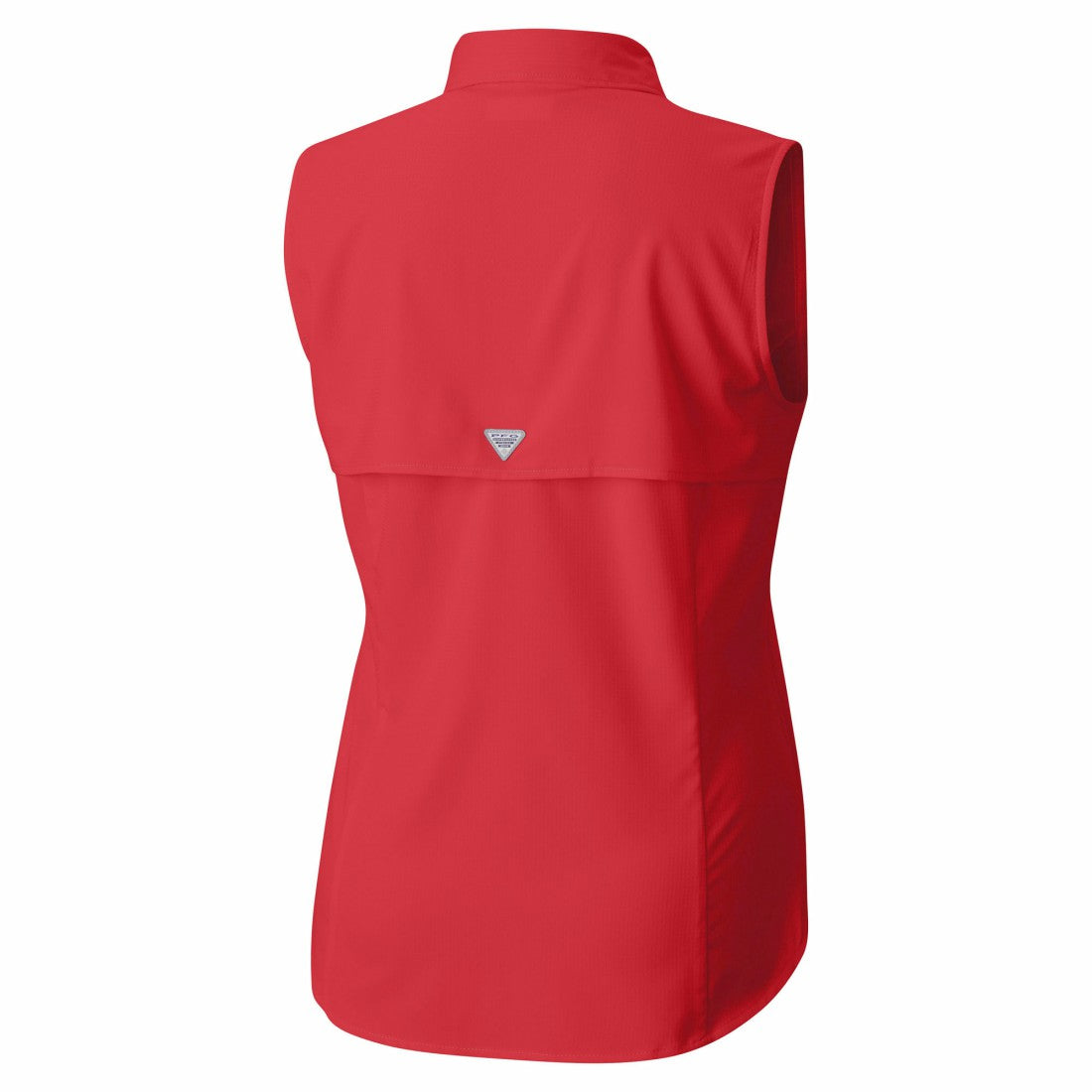Columbia Tampa Bay Buccaneers Women's PFG Tamiami Omni-Shade Sleeveless Button-Up Shirt Red