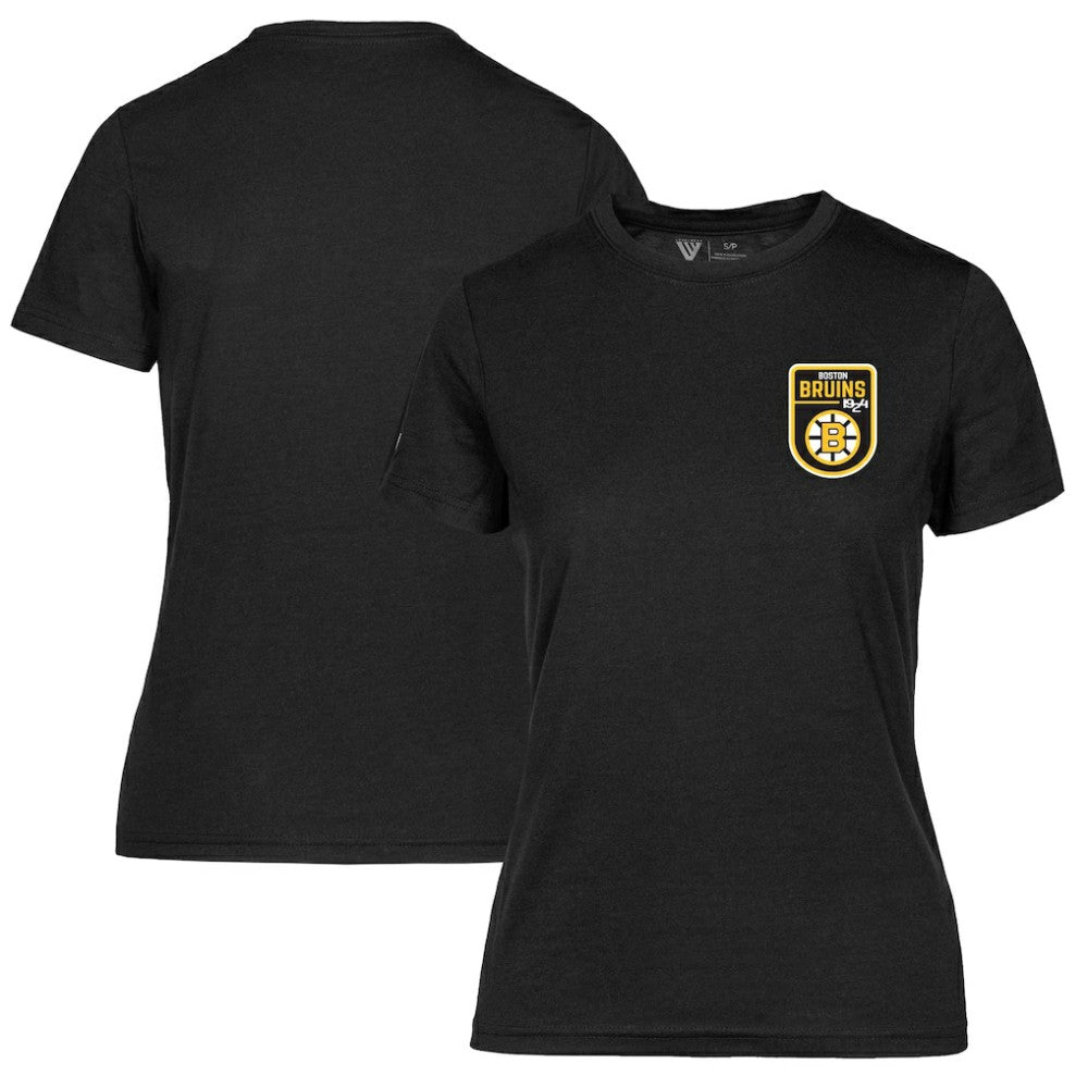 Boston Bruins Levelwear Women's Retro Maddox T-Shirt - Black - NHL 201275376