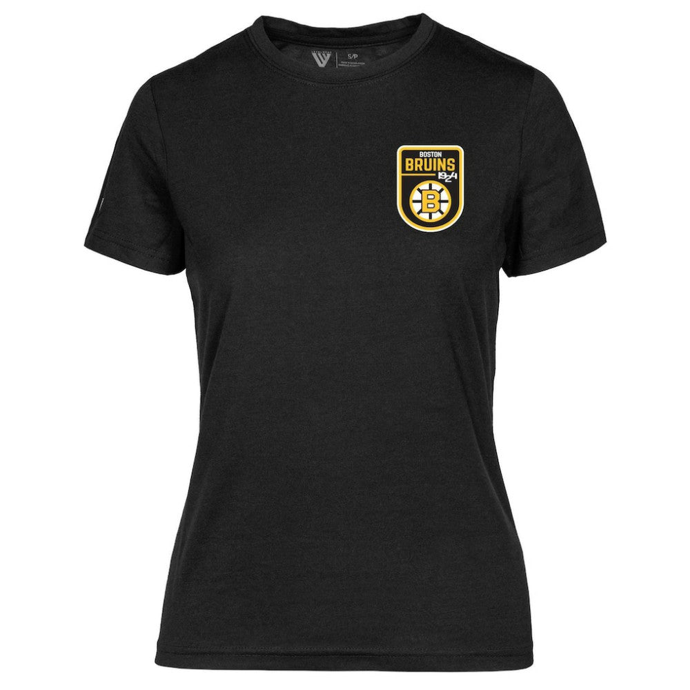 Boston Bruins Levelwear Women's Retro Maddox T-Shirt - Black - NHL 201275376