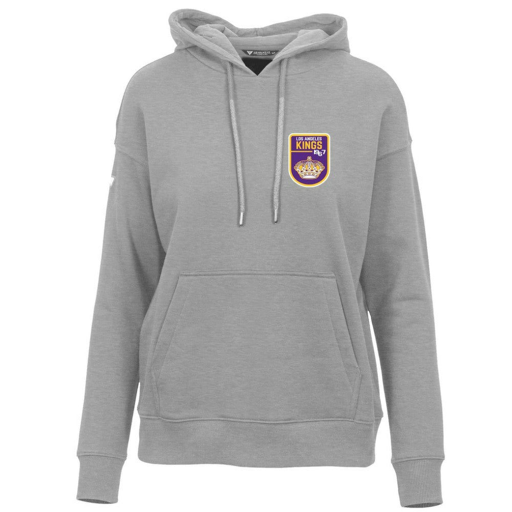 Los Angeles Kings Levelwear Women's Retro Adorn Pullover Hoodie - Gray - NHL 201275465