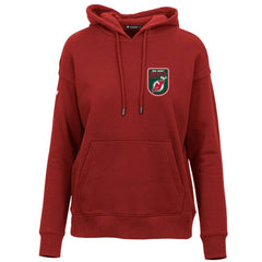 New Jersey Devils Levelwear Women's Retro Adorn Pullover Hoodie - Red - NHL 201275468