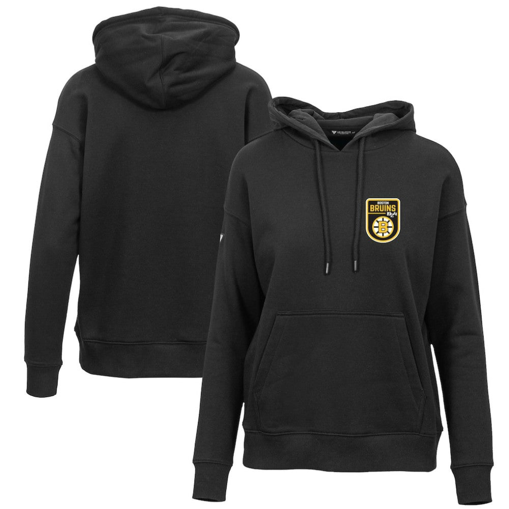 Boston Bruins Levelwear Women's Retro Adorn Pullover Hoodie - Black - NHL 201275478