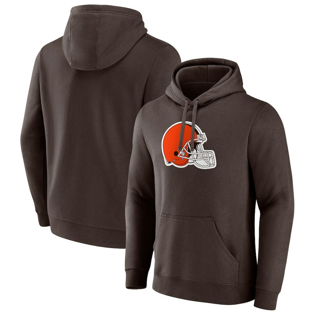 Fanatics Cleveland Browns Primary Logo Pullover Hoodie Brown