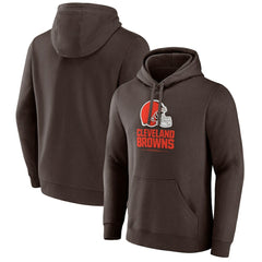 Fanatics Cleveland Browns Team Lockup Pullover Hoodie Brown
