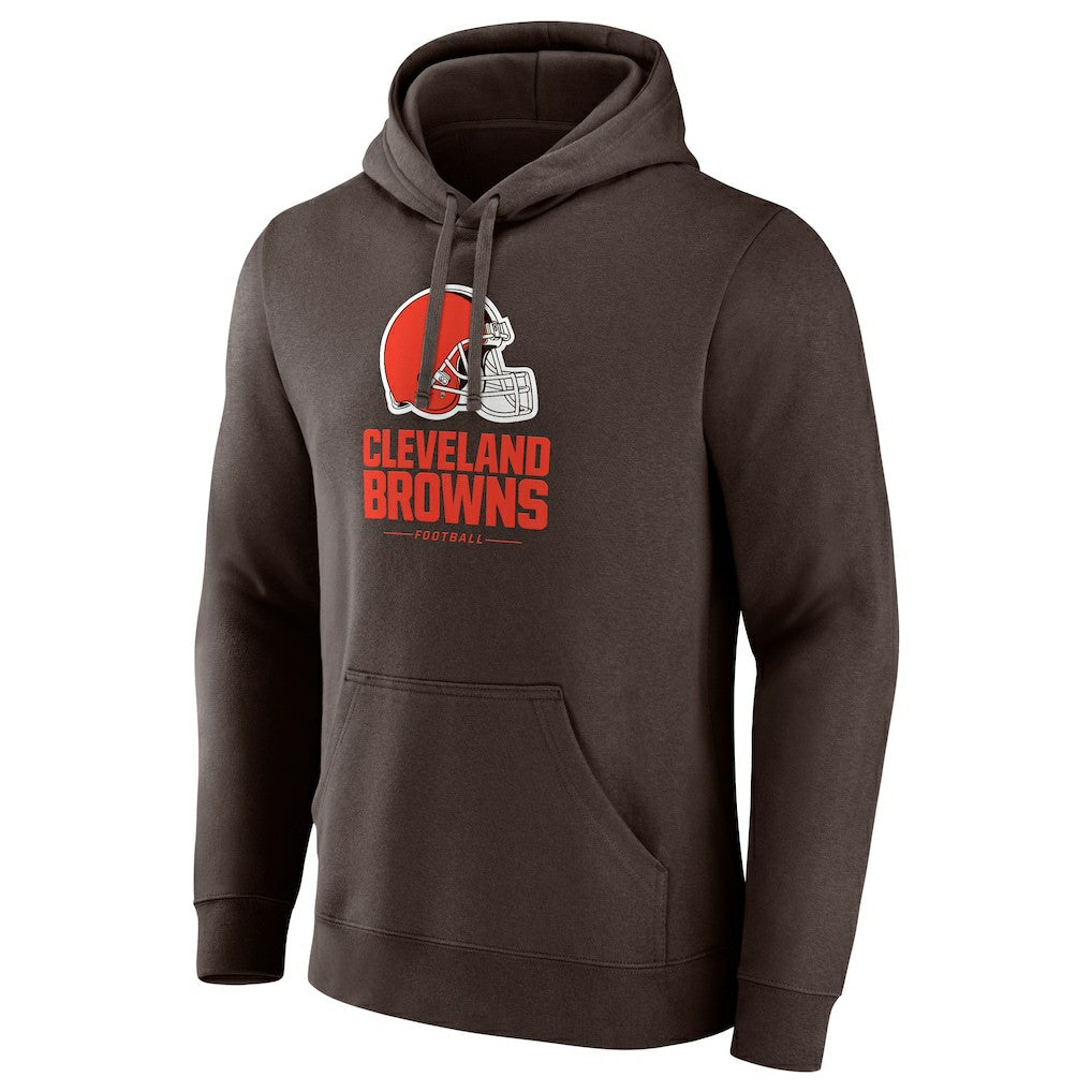 Fanatics Cleveland Browns Team Lockup Pullover Hoodie Brown