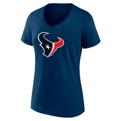 Fanatics C.J. Stroud Houston Texans Women's Icon Player Name & Number V-Neck T-Shirt Navy