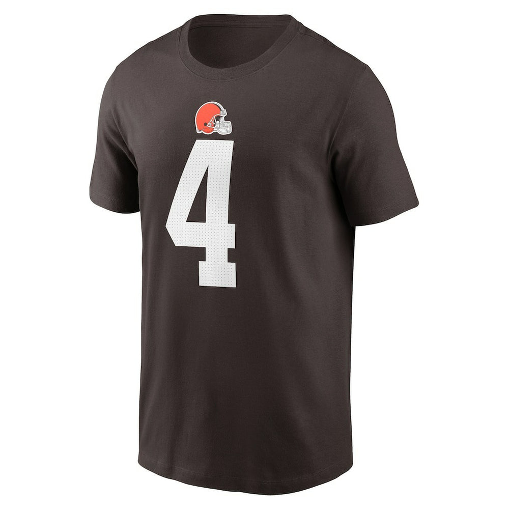 Nike Deshaun Watson Cleveland Browns Player Name & Number T-Shirt Brown
