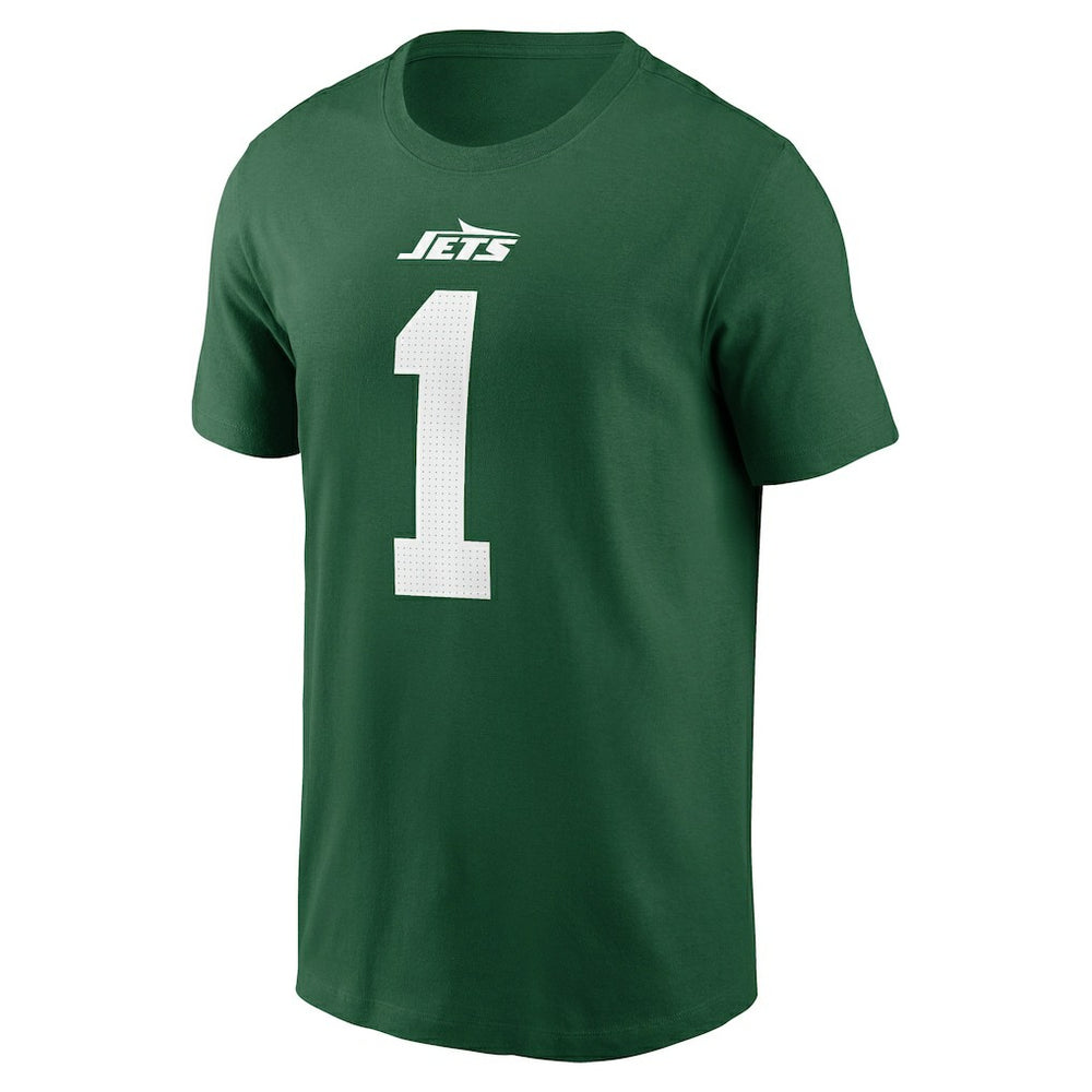 Nike Sauce Gardner New York Jets Name & Number T-Shirt Green