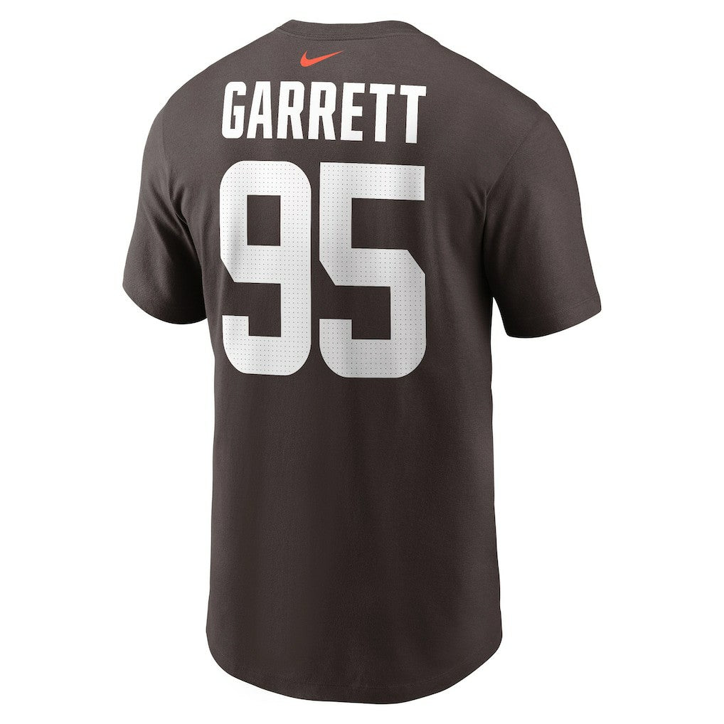 Nike Myles Garrett Cleveland Browns Player Name & Number T-Shirt Brown
