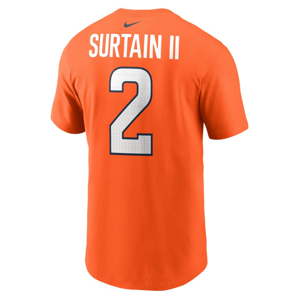 Nike Patrick Surtain II Denver Broncos Name & Number T-Shirt Orange