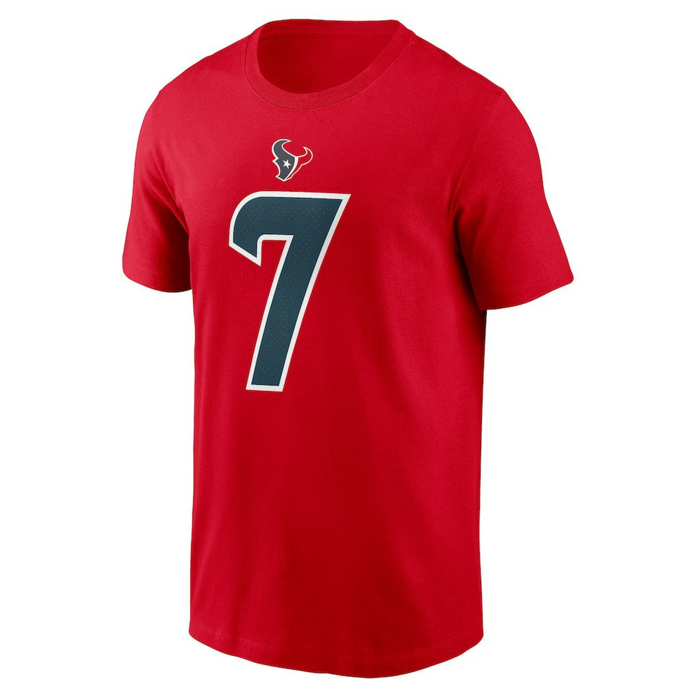 Nike C.J. Stroud Houston Texans Player Name & Number T-Shirt Red