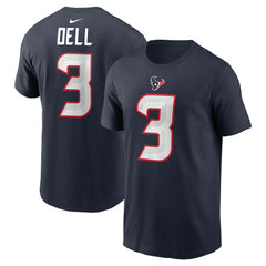 Nike Tank Dell Houston Texans Player Name & Number T-Shirt Navy