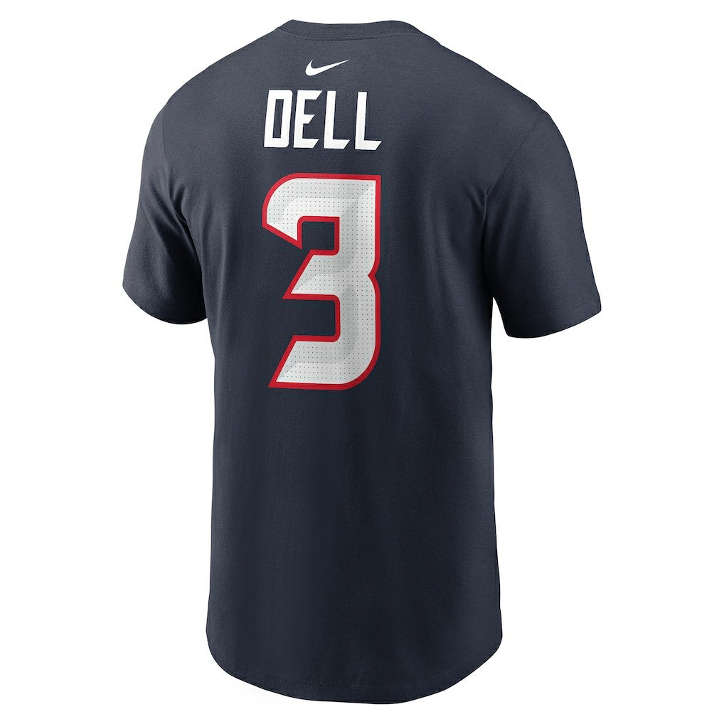 Nike Tank Dell Houston Texans Player Name & Number T-Shirt Navy