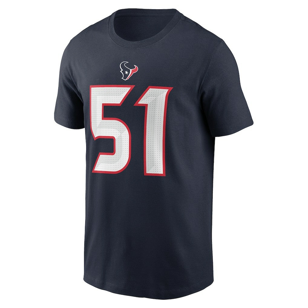 Nike Will Anderson Jr. Houston Texans Player Name & Number T-Shirt Navy