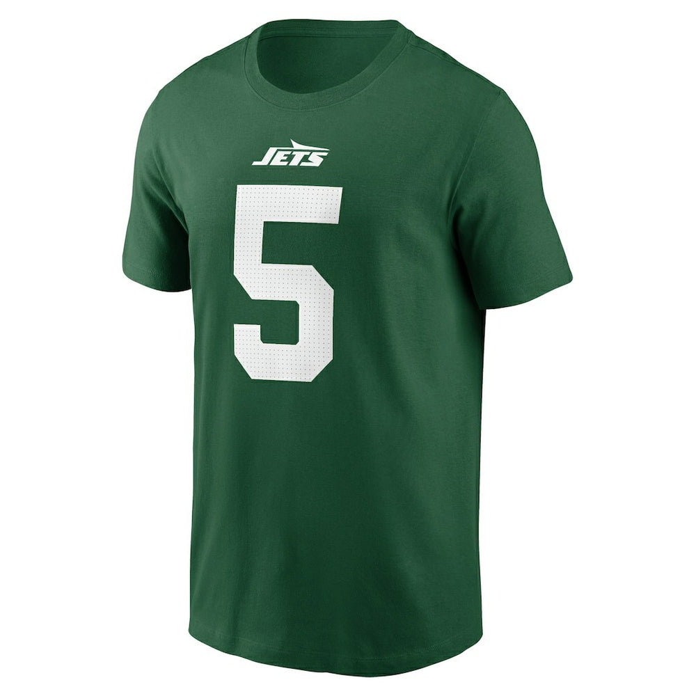 Nike Garrett Wilson New York Jets Name & Number T-Shirt Green