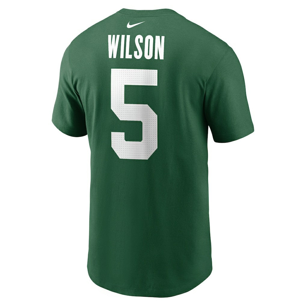 Nike Garrett Wilson New York Jets Name & Number T-Shirt Green