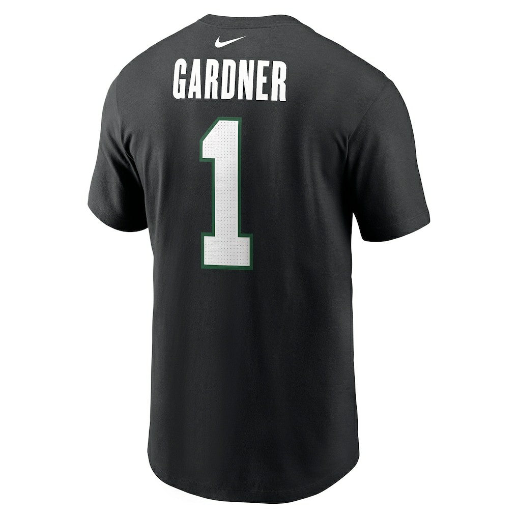 Nike Ahmad Sauce Gardner New York Jets Name & Number T-Shirt Black