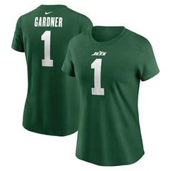 Nike Sauce Gardner New York Jets Women's Player Name & Number T-Shirt Green