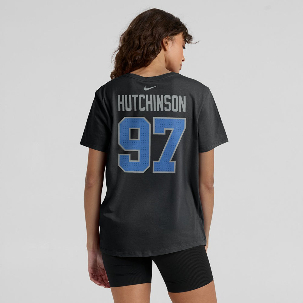 Nike Aidan Hutchinson Detroit Lions Women's Player Name & Number T-Shirt Black