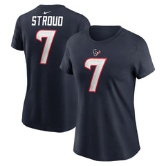 Nike C.J. Stroud Houston Texans Women's Player Name & Number T-Shirt Navy