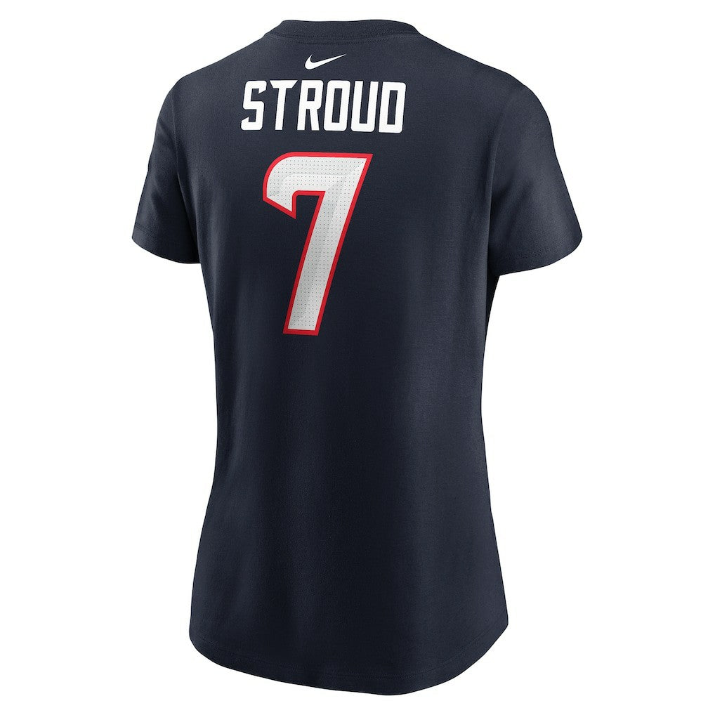 Nike C.J. Stroud Houston Texans Women's Player Name & Number T-Shirt Navy