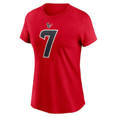 Nike C.J. Stroud Houston Texans Women's Player Name & Number T-Shirt Red