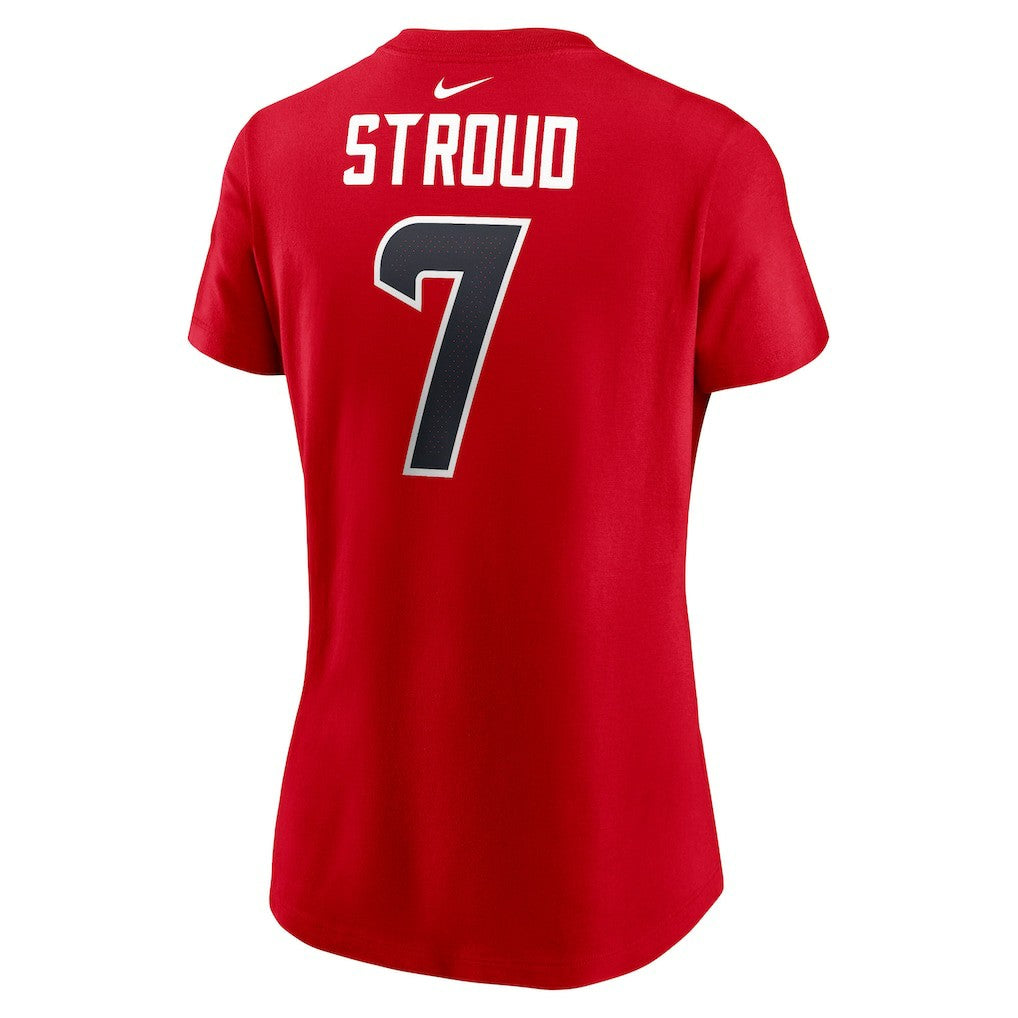 Nike C.J. Stroud Houston Texans Women's Player Name & Number T-Shirt Red