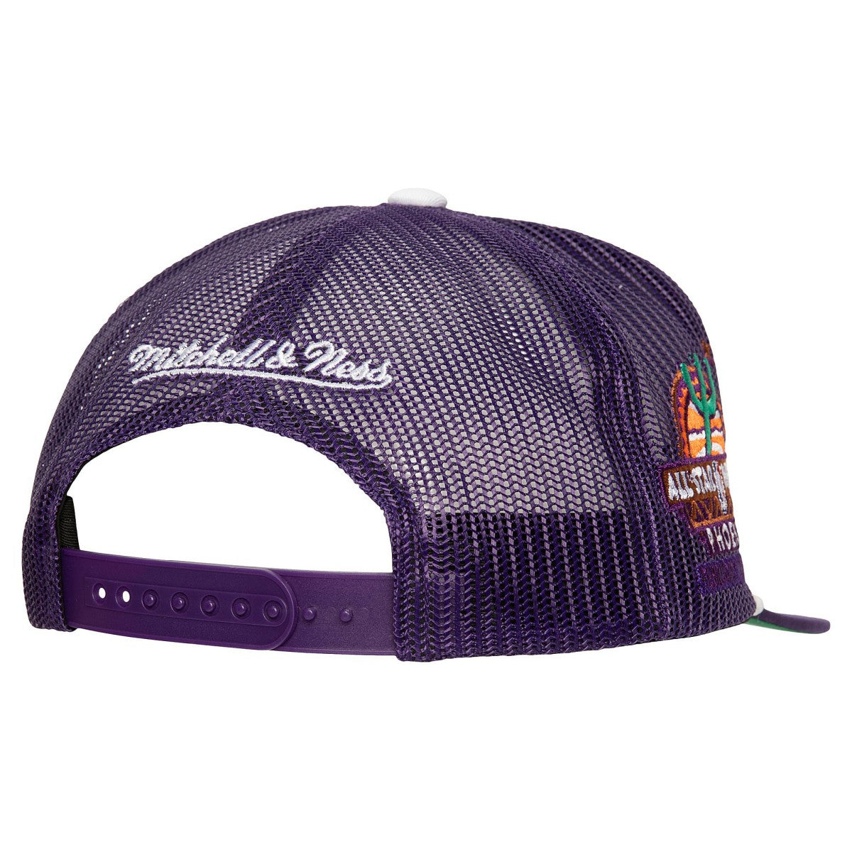 Phoenix Suns Roper Meshback Trucker Snapback Hat Purple | Mitchell & Ness Near Me