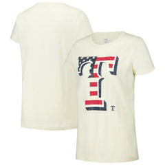 Texas Rangers New Era Women's Vintage T-Shirt - Cream - New Era Lifestyle