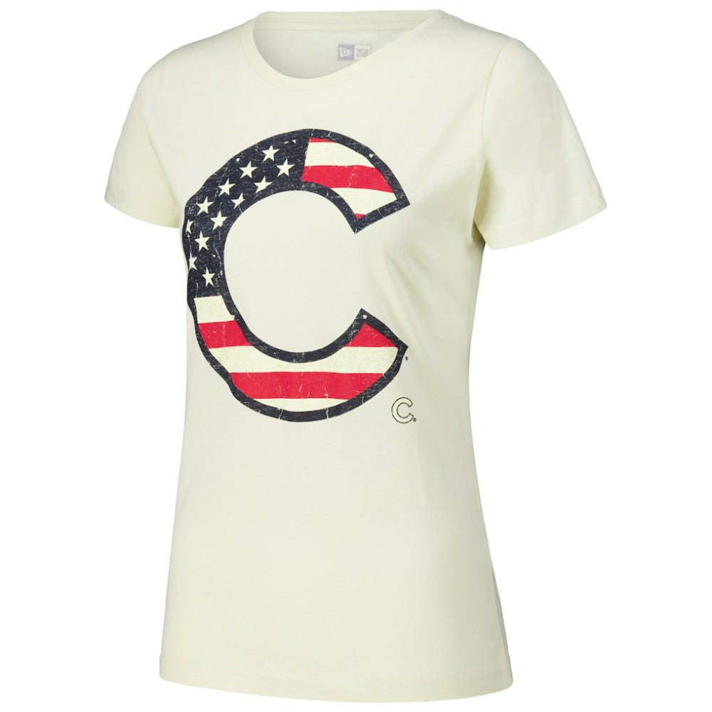 Chicago Cubs New Era Women's Vintage T-Shirt - Cream - New Era Online