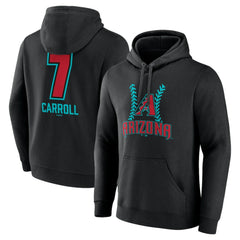 Corbin Carroll Arizona Diamondbacks Name & Number Fastball Pullover Hoodie - Black - MLB Online