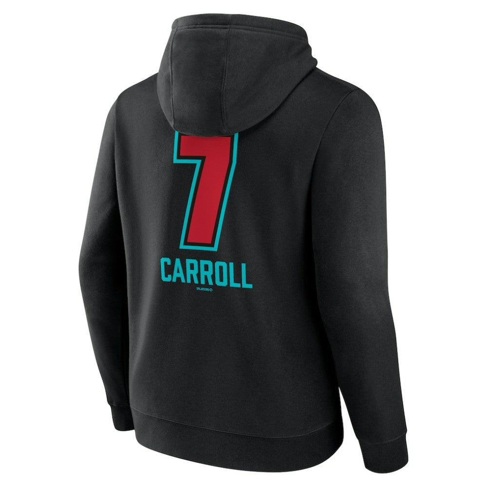 Corbin Carroll Arizona Diamondbacks Name & Number Fastball Pullover Hoodie - Black - MLB Online