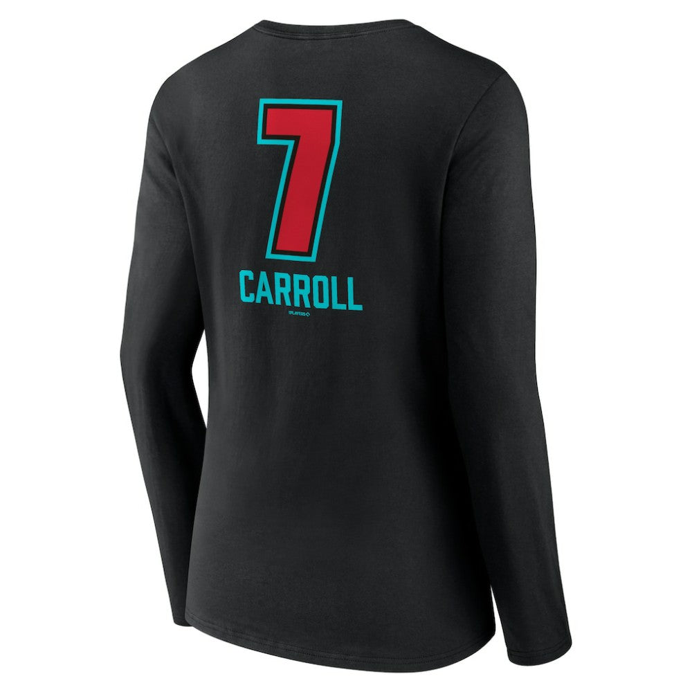 Corbin Carroll Arizona Diamondbacks Women's Name & Number Fastball V-Neck Long Sleeve T-Shirt - Black - MLB on Sale