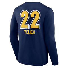 Christian Yelich Milwaukee Brewers Name & Number Fastball Long Sleeve T-Shirt - Navy - MLB Lifestyle