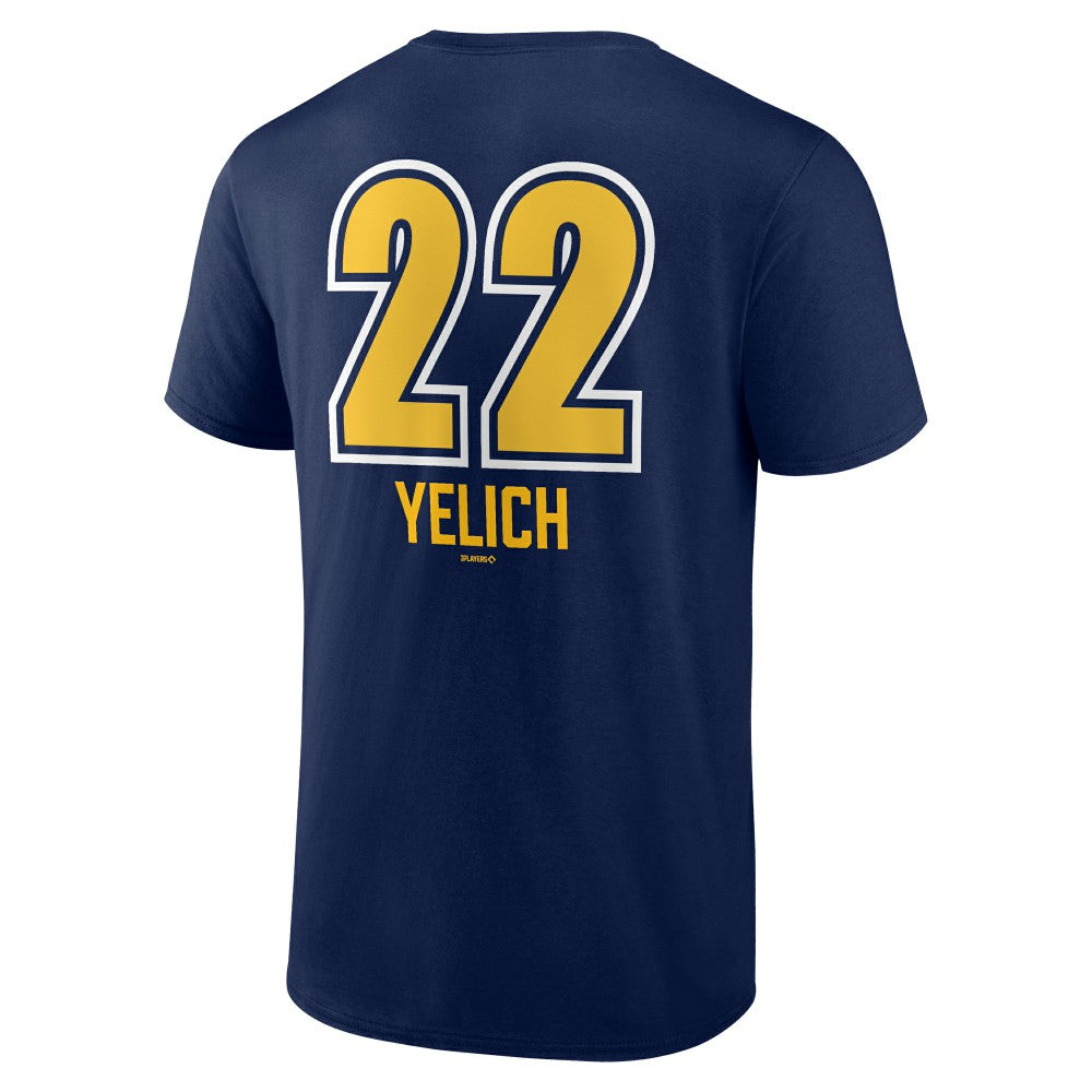 Christian Yelich Milwaukee Brewers Name & Number Fastball T-Shirt - Navy - MLB Online