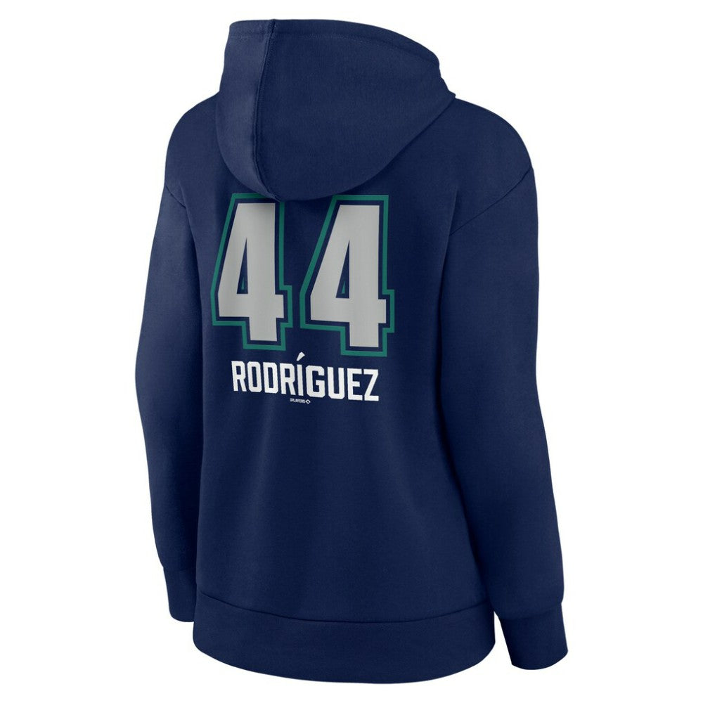 Julio Rodríguez Seattle Mariners Women's Name & Number Fastball Pullover Hoodie - Navy - MLB Discount